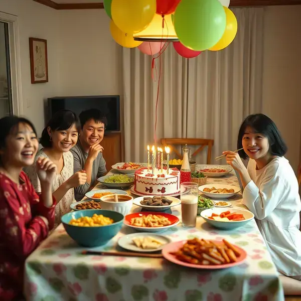 江別での誕生日会